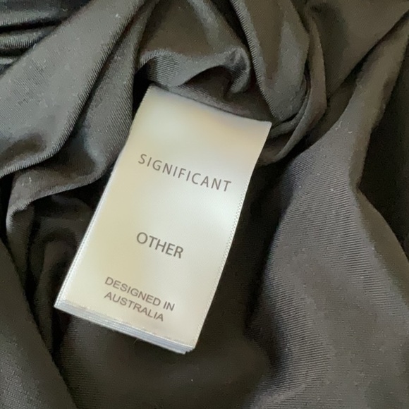 Significant Other gathered black mini dress size 6 - Picture 6 of 6